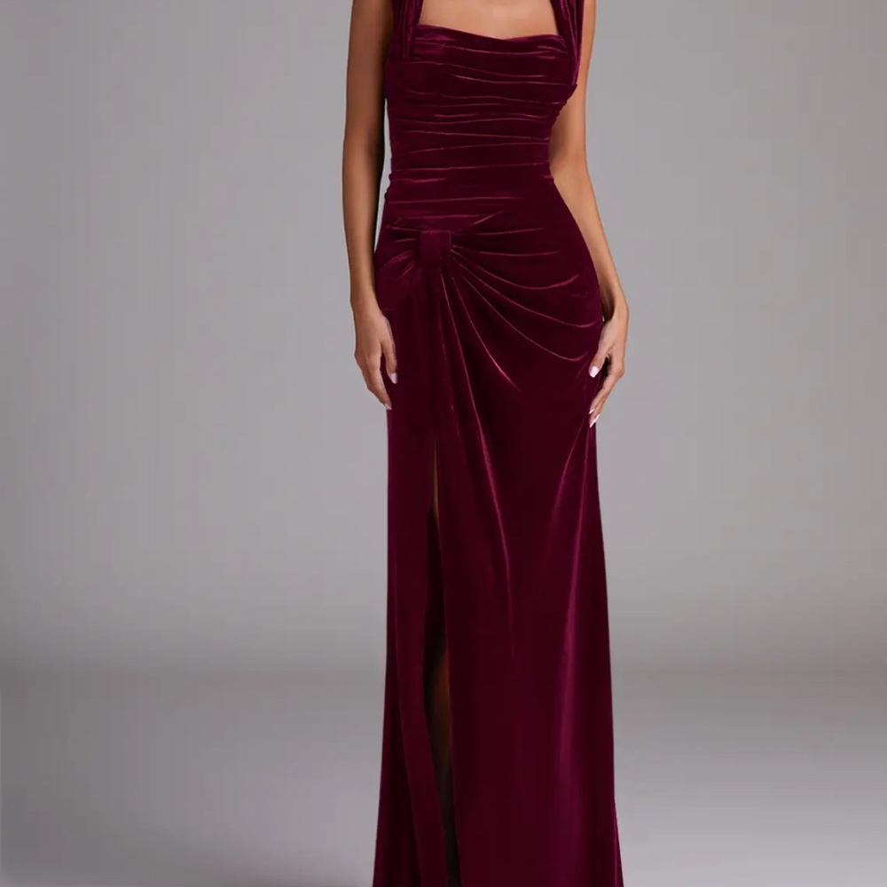 Elegant Cabernet Gown Azazie “Genesis”